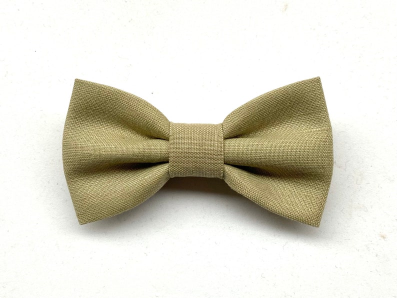 Olive green bow tie and beige suspenders for boy,green bow tie for boy,suspenders for wedding pageant,baby suspenders,baptism image 3