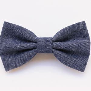 bow tie in blue jeans, men&#39;s bow tie, casual gift ideas for boy, gift for him,vintage jeans fabric, vintage men&#39;s accessories, men&#39;s tie