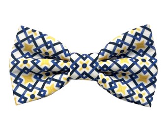 Pajarita de mayólica para hombre, ceremonia del novio, boda al estilo siciliano, boda shabby chic, regalo para testigos, estampado de mayólica siciliana