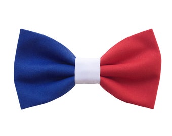 Papillon per uomo rosso,bianco e blu,farfallino casual, idea regalo per ragazzo,tricolore francese,idee regalo per lui,colori della Francia