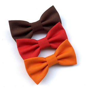 Orange, braune und rostrote Fliege für Männer, Baumwollfliege für Männer, Zeremonie, Fliege für Bräutigam, Trauzeugen, Männergeschenk