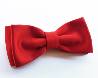 Mens red cheap bow tie