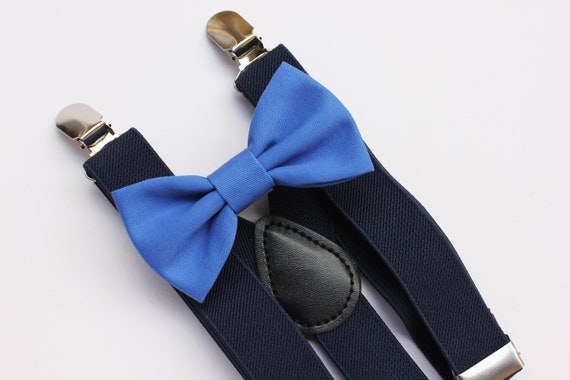 Bretelles Bleues Et Noeud Papillon Pour Bebe Bleu Clairnoeud Etsy