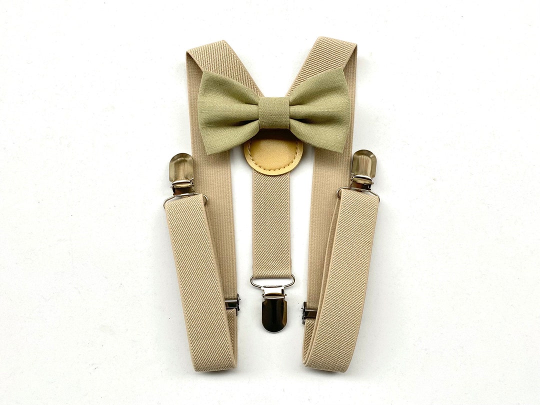 Set Bambino Papillon Con Bretelle Elastiche A Y - Clip Metalliche Forti, Regolabili, Per Matrimoni E Feste, Argento - 5