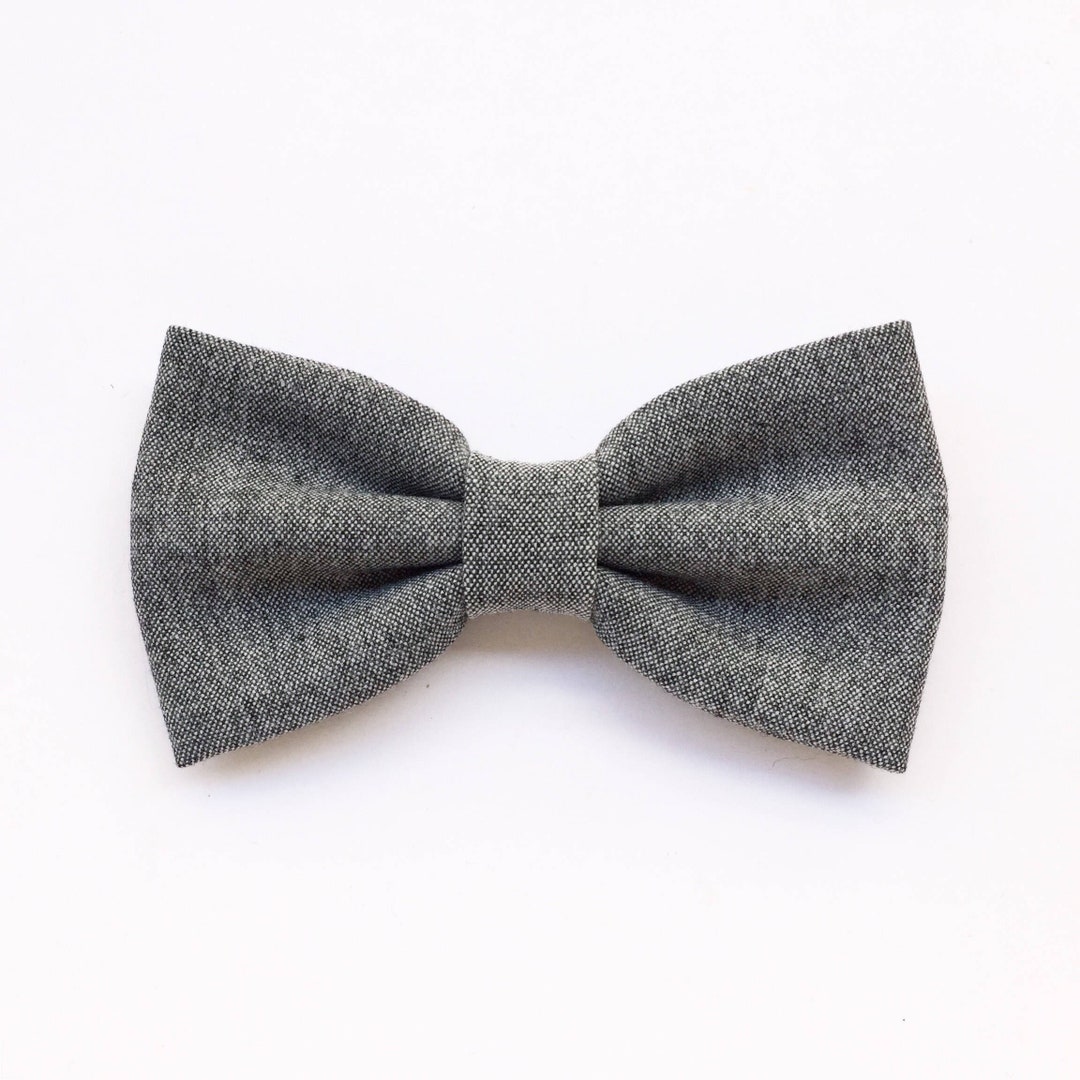 Set Papillon + Cummerbund + Hankie - Grigio Argento - Classico, Regolabile (60-120 Cm) - ESSENTIALS By Manuel
