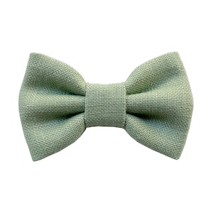 Sage bow tie for baby boy, ceremony bow tie for page boy, sage green themed wedding ceremony 2024, baby fashion, wedding summer 2024 image 1