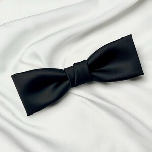 Papillon nero elegante per uomo, modello slim sottile per smoking, papillon per lo sposo cerimonia uomo,papillon elegante,occasioni speciali