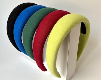 Diadema de algodón para mujeres y niñas, armonía de colores invernales, diadema curva, idea de regalo para mujeres, madres y niñas.