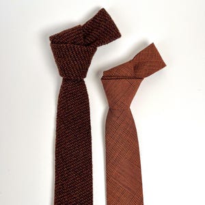 Wool tie for men, men's winter tie, 100% wool Prince of Wales tie, gift for man, gift for him, men's fashion, crafted tie, sartorial, Italy