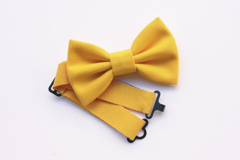Baby Bow tie yellow, lemon tie for baby boy 0/12 years,pageboy,carrier rings,children's wedding,baby dress for wedding,baby accessories gift image 1