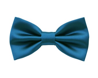 Bow tie for men's petrol blue, teal bow tie, blue navy wedding, bow ties dark teal, ties for ceremony, elegant groom, bow ties for wedding