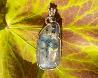 925 silver pendant Labradorite