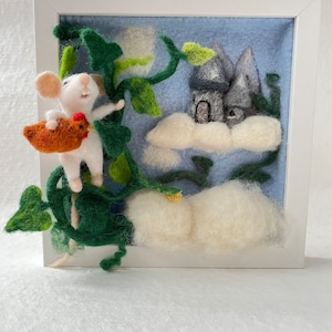 Needle felted mouse picture