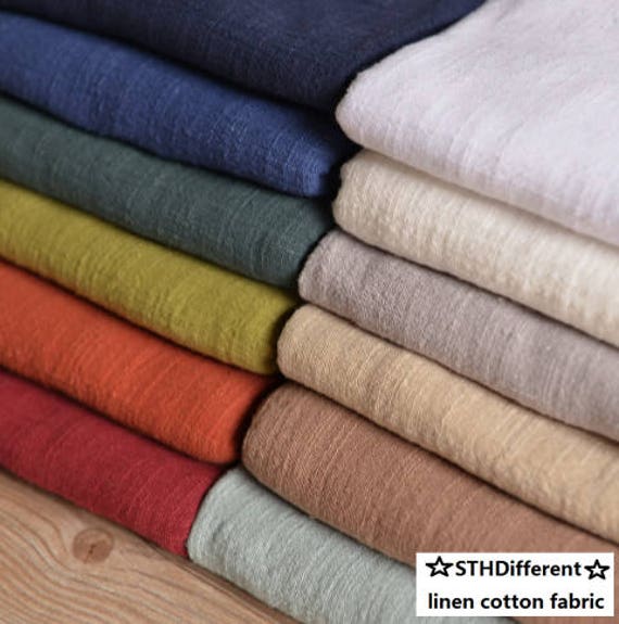 ON SALE, Pure Color Linen Cotton Fabric, Baby Clothes Fabric, Home Decor,  for Mask-51"wide - Etsy