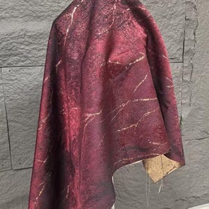 Wined red gold color jacquard fabric, shiny fabric, wedding jacket dress fabric, Cosplay fabric, by the yard