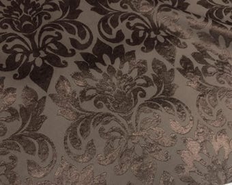 Brown jacquard fabric with retro style fabric,