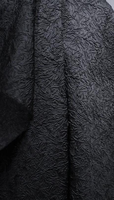 30%off-black Color Jacquard Fabric, 3D Relief Texture Jacquard Fabric ...