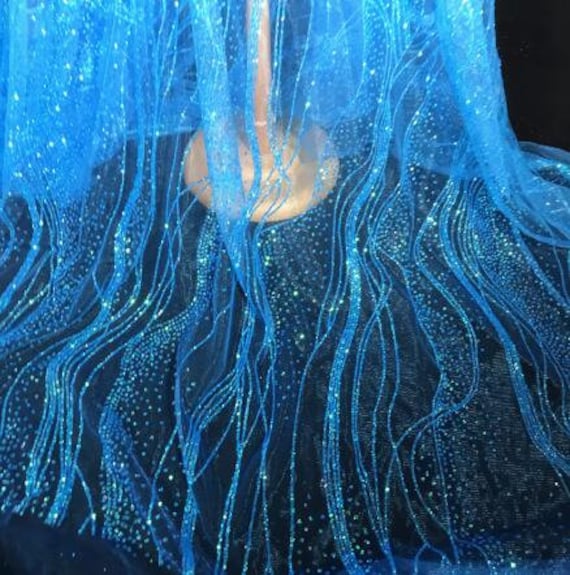 Blue Color Mesh Fabric, Glitter Mesh Fabric, Shiny Mesh Fabric, Wedding Dress Mesh, Cosplay Dress Fabric - Etsy Blue Color Mesh Fabric, Glitter Mesh Fabric, Shiny Mesh Fabric, Wedding Dress Mesh, Cosplay Dress Fabric - Etsy