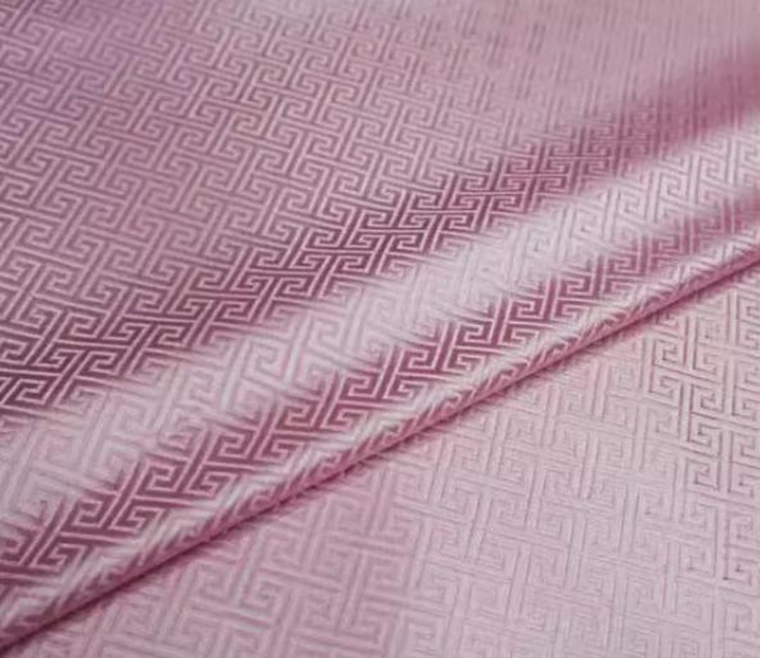 Pink Brocade Fabric Barber main image 1