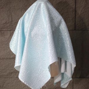 Light blue color jacquard fabric, jacket dress jacquard, wedding jacquard fabric, by the yard