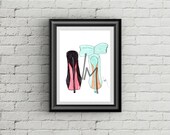 Good Shoes, Good Places Fashion Illustration Print - Christian Louboutin - Home Decor - Fashion Wall Art