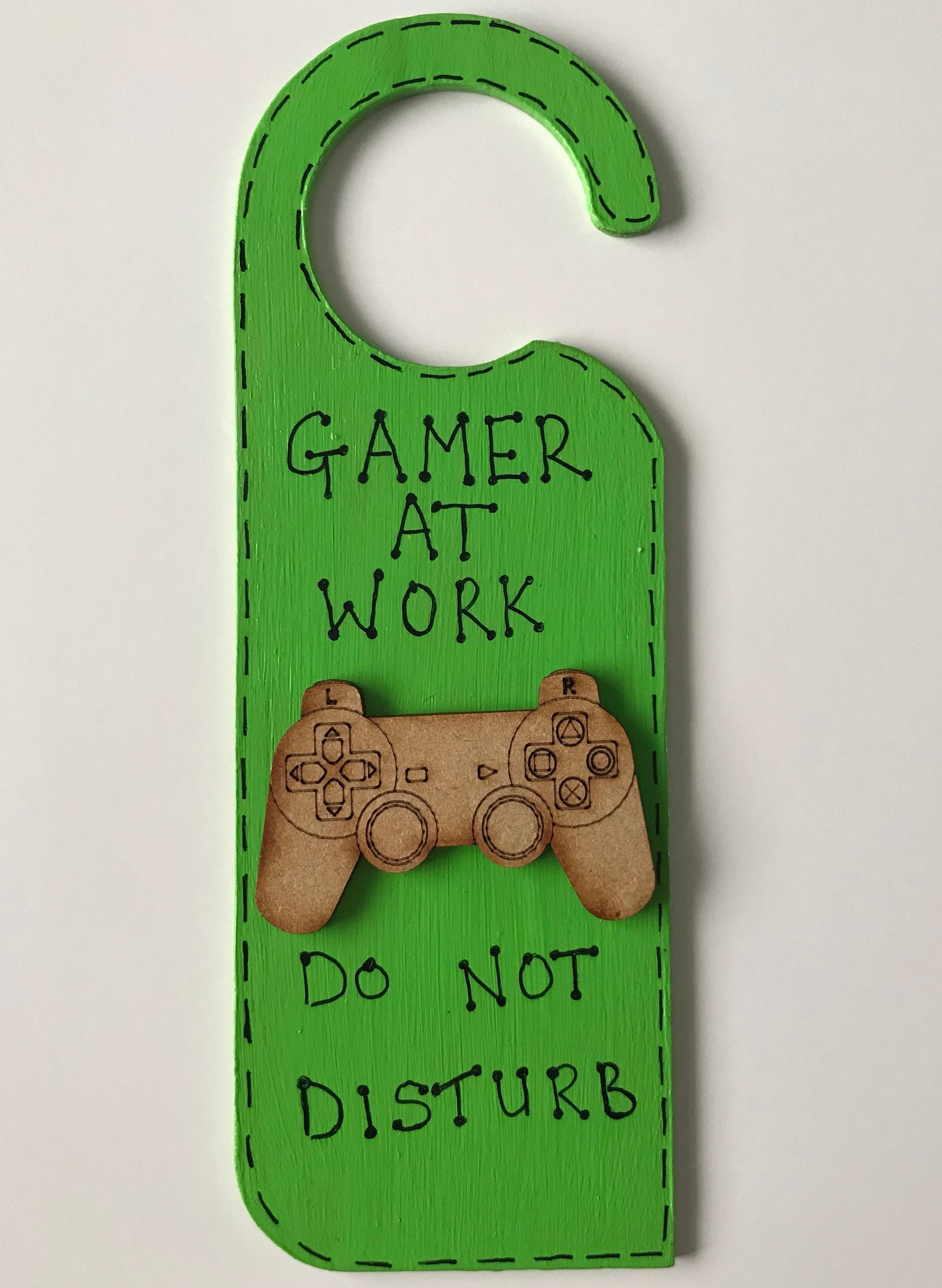 Gamer Door Hanger Gaming Ps4kids Bedroom Boysbrother Etsy UK