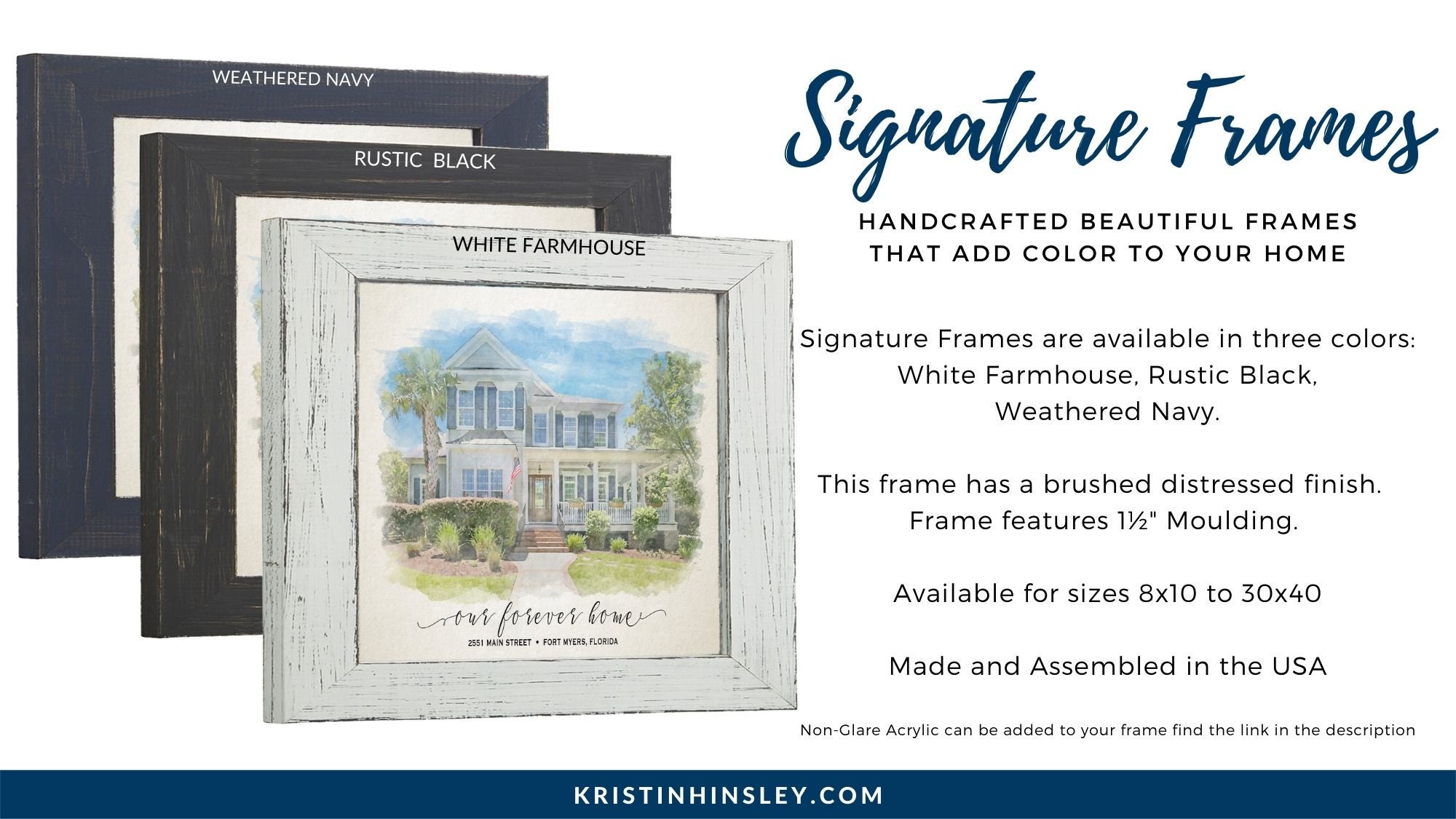 Add a Frame - Frame Add-on - Photo Frame Personalized Housewarming Gift ...