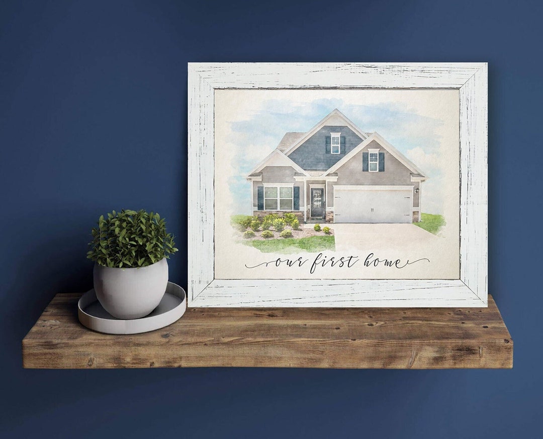 House Portrait Watercolor Realtor Closing Gift Housewarming Gift New