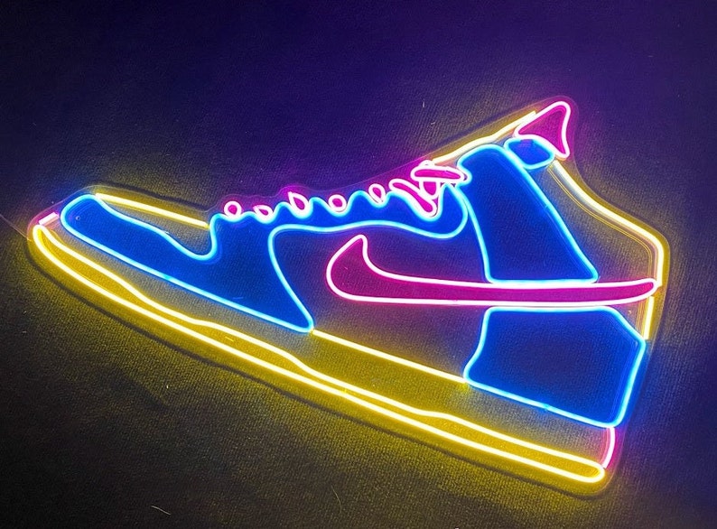 Sneaker Neon Sign Sneaker Neon Light Shoe Neon Sign Shoe Etsy