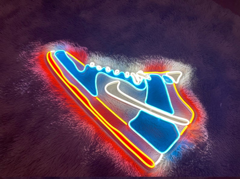 Sneaker Neon Sign Sneaker Neon Light Shoe Neon Sign Shoe Etsy