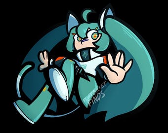 Hatsune Miku Sticker Inspired by CONNECT:COMMUNE by Flavor Foley | Vocaloid