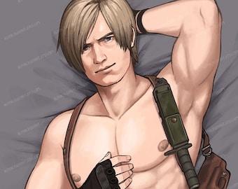 Leon S. Kennedy Body Pillow Cover Dakimakura - One Sided - 20"x60"