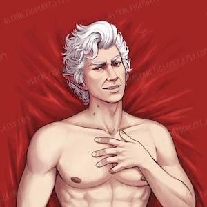 Astarion Body Pillow Cover Dakimakura - One Sided - 20&quot;x60&quot;