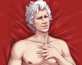 Astarion Body Pillow Cover Dakimakura - One Sided - 20&quot;x60&quot;