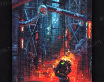 Stampa artistica di Metroid Escape from Tourian 8x17"