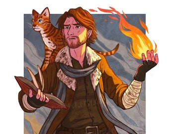 Caleb Widogast 5x7" Print - Critical Role Fan Art