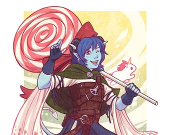 Jester Lavorre 5x7" Print - Critical Role Fan Art