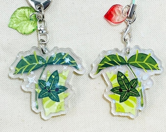 Korok - Legend of Zelda 1.5" Holographic Acrylic Charm - Keychain or Cell Phone Strap