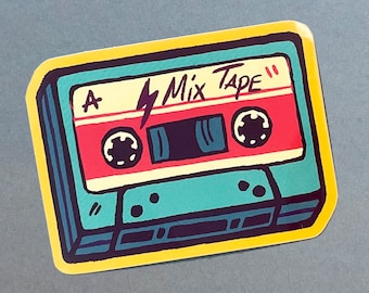 Mix Tape 3" Vinyl Sticker
