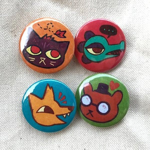 Night in the Woods - 1" Pinback or Magnet Button Set