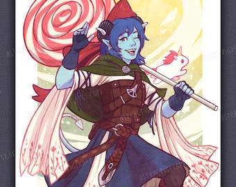 Jester Lavorre Art Print - Poster - Critical Role Fan Art