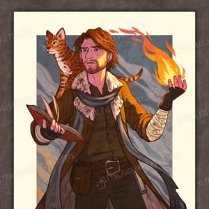 Caleb Widogast 11x17&quot; Print - Critical Role Fan Art