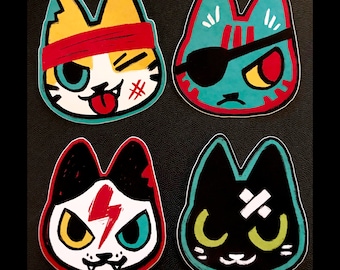 Danger Cats 3" Vinyl Stickers