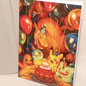 pokemon birthday card etsy