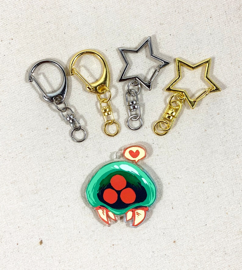 Metroid 1.5 Acrylic Charm Keychain or Cell Phone Strap Etsy