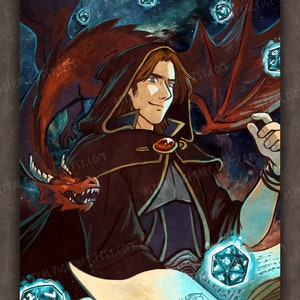 Dungeon Master Mercer 11x17&quot; Critical Role Fan Art Poster Print