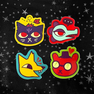 Night in the Woods - 3" Vinyl Stickers - Glossy - Waterproof