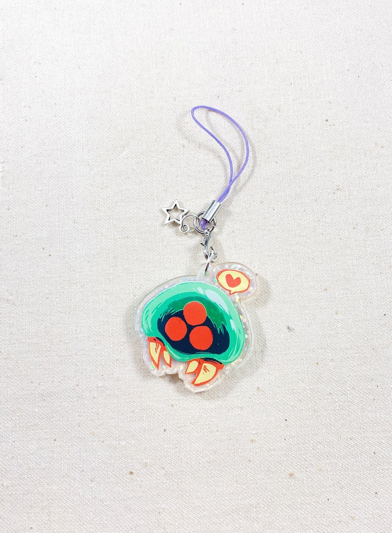 Metroid 1.5 Holographic Acrylic Charm  Keychain or Cell image 1