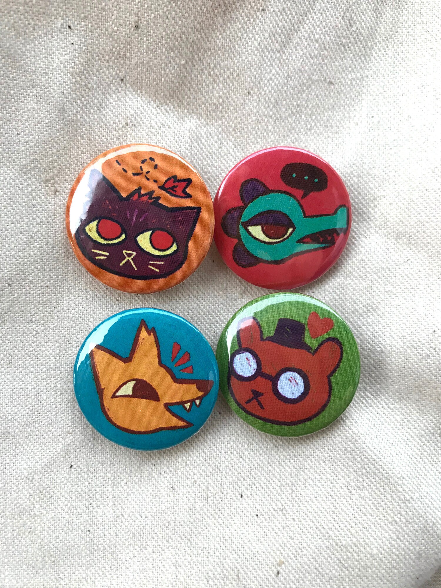 Night in the Woods - 1" Pinback or Magnet Button Set
