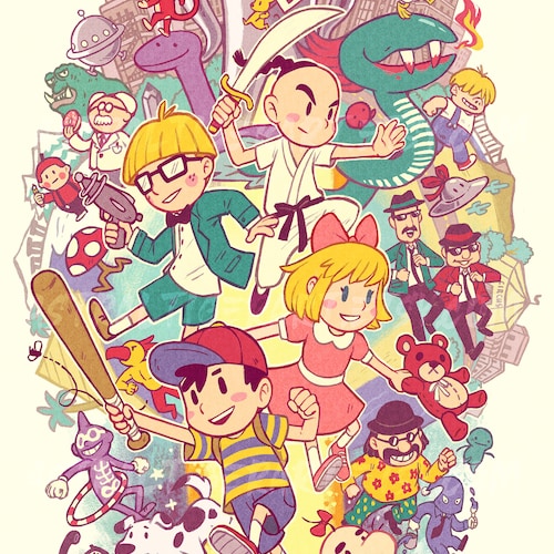 Earthbound 11X17 Fan Art Poster Print | Etsy Uk